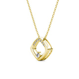 Parure Adelise (1 collier + 1 pendentif + 2 boucles d'oreilles) ornées de 26 cristaux Swarovski - Livraison Offerte
