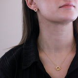 Parure Adelise (1 collier + 1 pendentif + 2 boucles d'oreilles) ornées de 26 cristaux Swarovski - Livraison Offerte