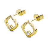 Parure Adelise (1 collier + 1 pendentif + 2 boucles d'oreilles) ornées de 26 cristaux Swarovski - Livraison Offerte