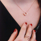 Parure Adelise (1 collier + 1 pendentif + 2 boucles d'oreilles) ornées de 26 cristaux Swarovski - Livraison Offerte