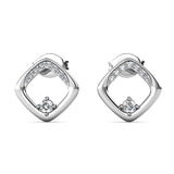 Parure Adelise (1 collier + 1 pendentif + 2 boucles d'oreilles) ornées de 26 cristaux Swarovski - Livraison Offerte