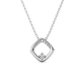 Parure Adelise (1 collier + 1 pendentif + 2 boucles d'oreilles) ornées de 26 cristaux Swarovski - Livraison Offerte