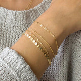 Lot de 4 bracelets en 1 en Or 18 carats "Elodie" - Livraison offerte