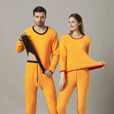 Ensemble de sous-vêtements thermiques en velours pour homme et femme - Livraison offerte