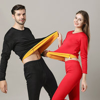 Ensemble de sous-vêtements thermiques en velours pour homme et femme - Livraison offerte