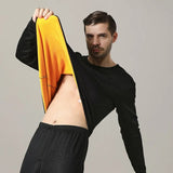 Ensemble de sous-vêtements thermiques en velours pour homme et femme - Livraison offerte