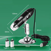 Microscope numérique USB 3en1 Type C Wifi - Livraison offerte