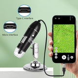 Microscope numérique USB 3en1 Type C Wifi - Livraison offerte