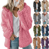 Manteau élégant épais polaire pour femme avec fermeture éclair - Livraison Offerte