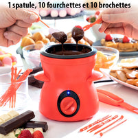 Fondue au chocolat avec accessoires - Livraison Offerte